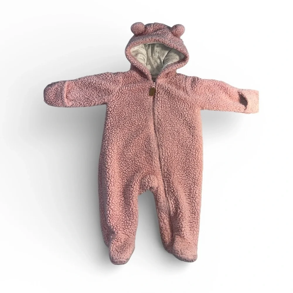 Carter's Pink Sherpa Baby Footie